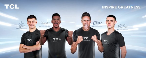 TCLが「偉大さをインスパイアする」ためサッカースターと最新スポンサー契約をキックオフ
