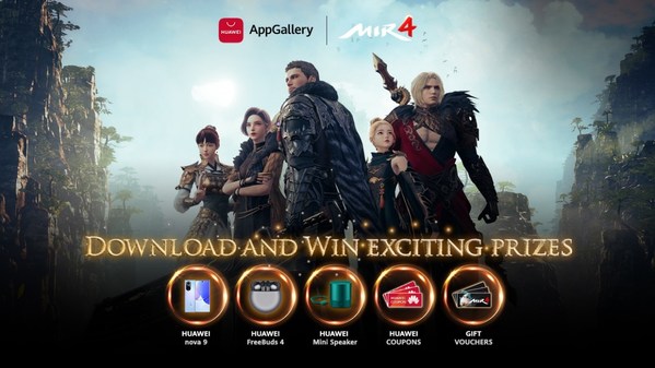 Popular game MIR4 debuts on HUAWEI AppGallery with exclusive launch promotions and prizes