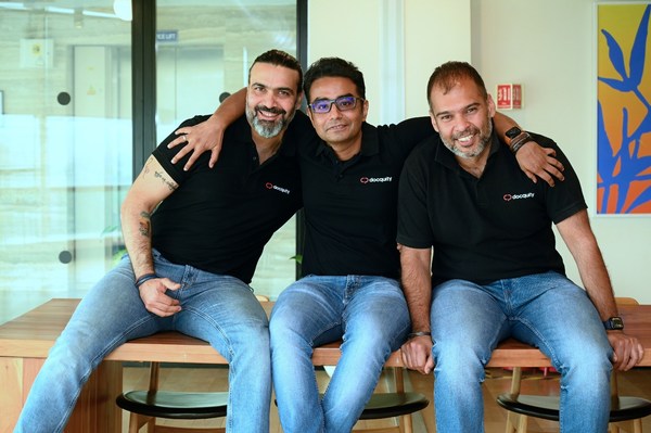 Docquity founders (from left to right): Amit Vithal, Chief of Growth; Indranil Roychowdhury, CEO; and Abhishek Wadhwa, COO