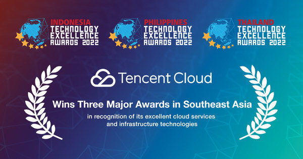 騰訊旗下雲業務品牌騰訊雲憑藉卓越優質的雲服務及基礎設施技術，於近日舉辦的「Asian Technology Excellence Awards 2022」榮獲三項殊榮。