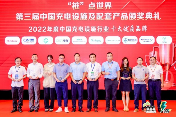 万城万充荣获“2022年度中国充电设施行业十大优质品牌”
