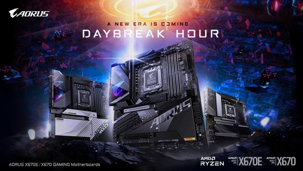 技嘉发布AMD X670系列主板 首波阵容涵盖高阶电竞与主流机种