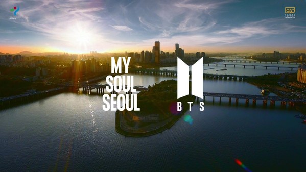 Slogan "My Soul Seoul" dengan logo BTS