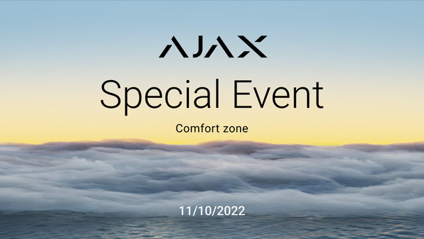 Ajax Systems will unveil new products at Special Event: Comfort zone, October 11