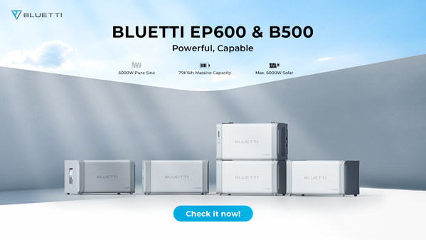 EP600 és B500 moduláris energiatároló rendszert mutatott be a BLUETTI