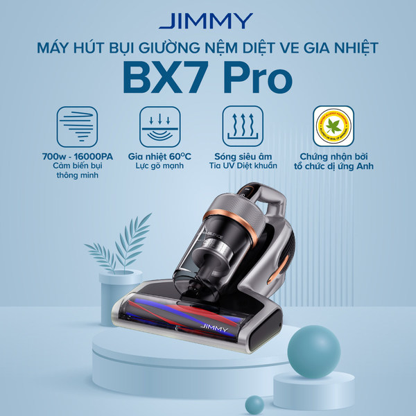 JIMMY launched BX7 Pro 700W Motor LED Display Intelligent Anti-Mite Vacuum Cleaner IN 2022