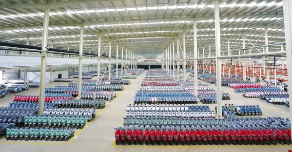 Photo shows an e-bike plant at an e-bike and NEV production base featuring China-ASEAN trade located in Guigang City of south China's Guangxi Zhuang Autonomous Region.