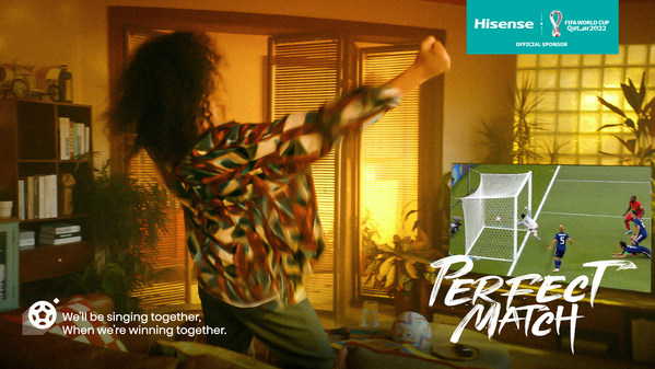 ハイセンスがFIFAワールドカップカタール2022（TM）の自社TVコマーシャル「Perfect Match」を大会前に公開