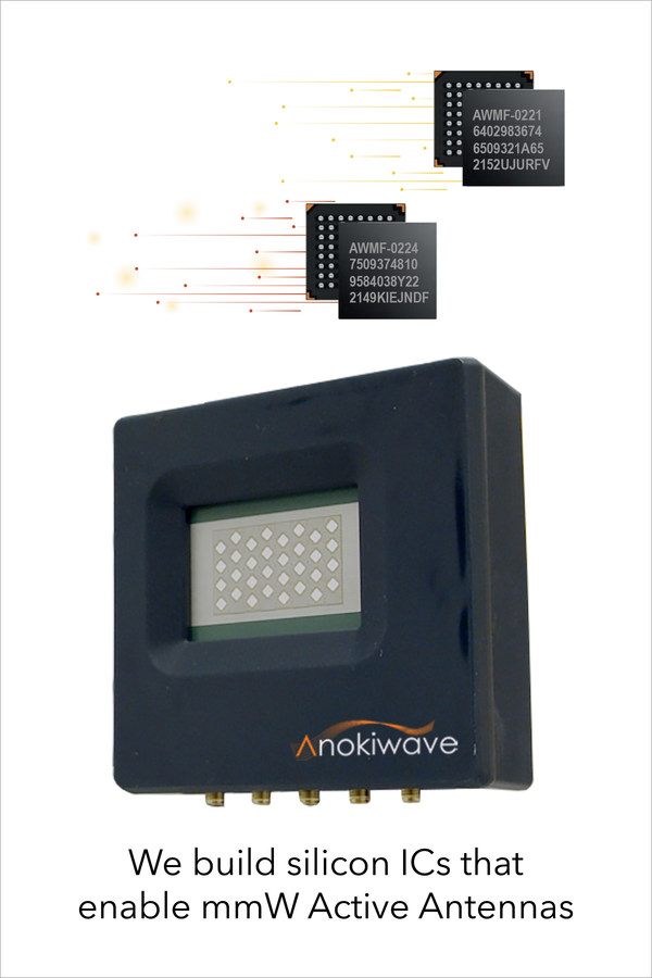 Anokiwave 製造支援毫米波有源天線的矽集成電路