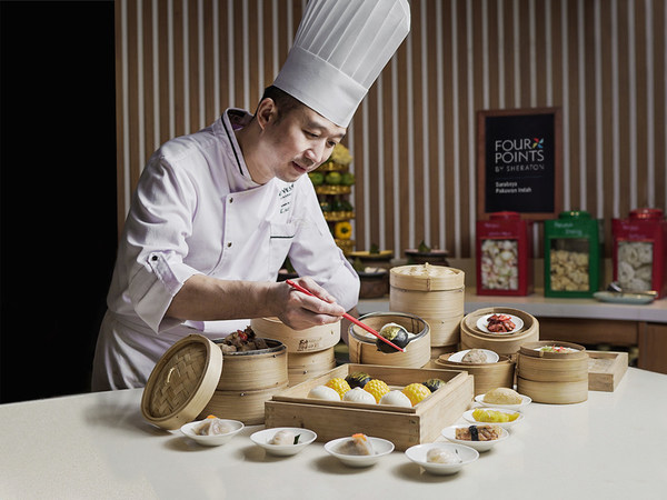 Chef Ah Djiek, a star Hong Kong dim sum chef, by introducing a range of dim sum with authentic recipes from his hometown.