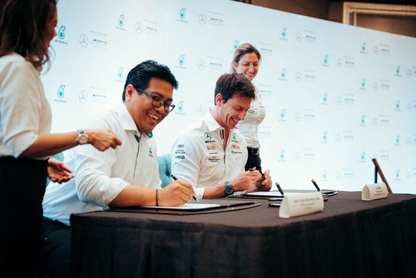 竞逐未来 梅赛德斯-AMG F1车队与马石油续签合作协议