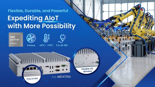 Axiomtek Unveils New Fanless Embedded System with Flexible Expansion Options - eBOX710A