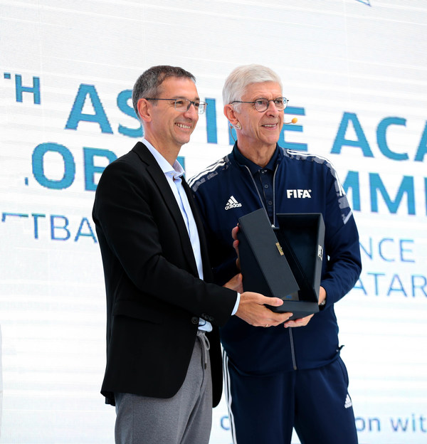Aspire Academy and FIFA Kick Off the 8th Global Summit with high profile FIFA guests David Beckham and Wenger