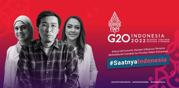 Indonesian influencers collaborate to voice the priority issues addressed in the G20 Summit through the #SaatnyaIndonesia campaign