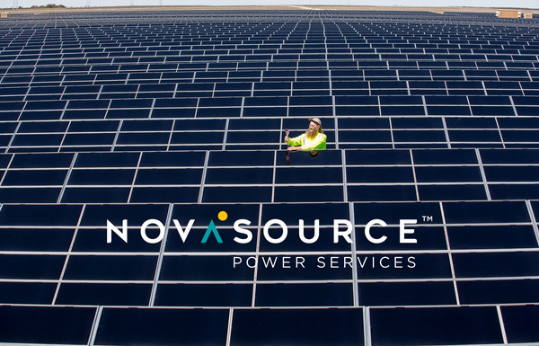 NovaSource technician at the Greenough River Solar Plant, located in Walkaway, Western Australia.