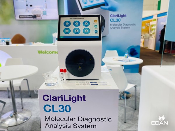 EDAN's first Molecular Diagnostics Analysis System, ClariLight CL30, is making its debut today at 2022 Medlab Asia & Asia Health