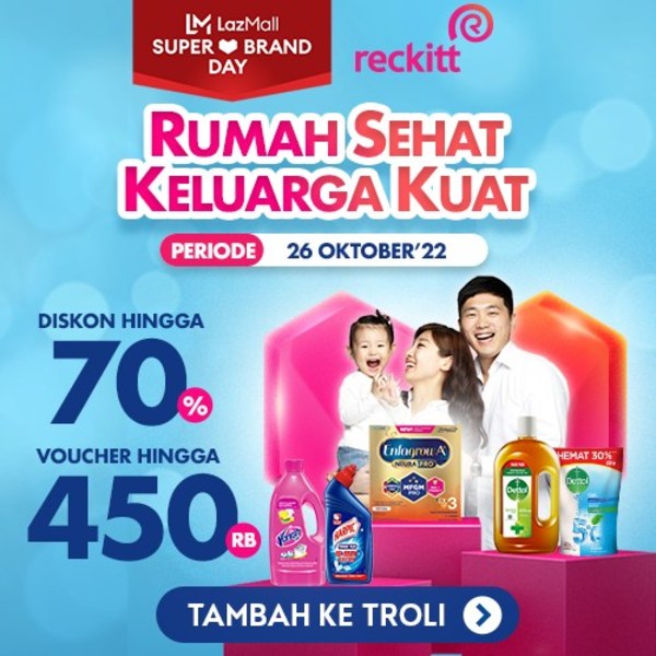 Health and Wellness Deals Galore this October with Reckitt Indonesia's Lazada Super Brand Day