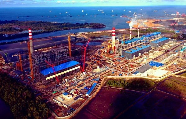 图片：陕鼓集团印尼余热发电项目的施工工地（由陕鼓集团供图）