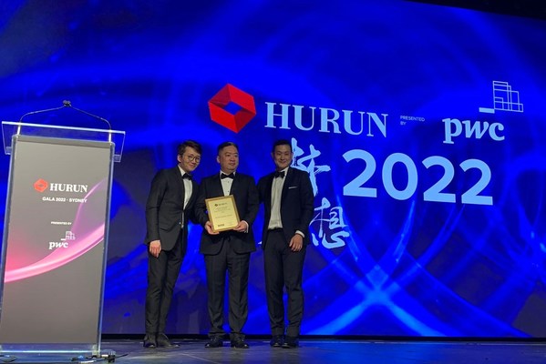 AETOS Capital Group đã thắng giải Nhà cung cấp Dịch vụ Tài chính Kinh doanh xuất sắc của Hurun Australia năm 2022