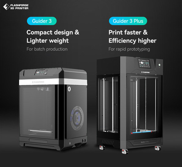 Flashforge Guider 3 Series 3D printers are available to order from Oct. 20, 2022
