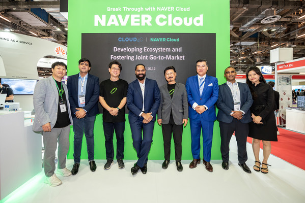 Photo from left side: Sky Lee (Manager, NAVER Cloud), Hitesh Bhardwaj (Senior Vice President, Cloud4C), Andrew Ahn (Business Strategy Director, NAVER Cloud), Sridhar Pinnapureddy (Chairman, Cloud4C), Weon-Gi Park (CEO, NAVER Cloud), Peter Seo (Country Manager of Korea, Cloud4C), Ravi Shankar K (Head of Marketing, Cloud4C), Sola Nam (Marketing Manager, Cloud4C)