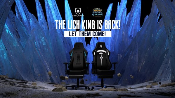 GTPLAYER announced its official partnership with Blizzard Entertainment to launch the fever-grade Lich King joint gaming chair