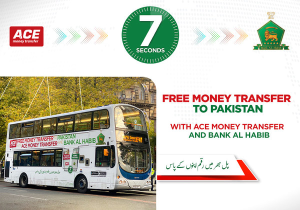 ACE Money Transfer and Bank AL Habib Join Hands to Provide Secure and Free Money Transfers to Pakistan
