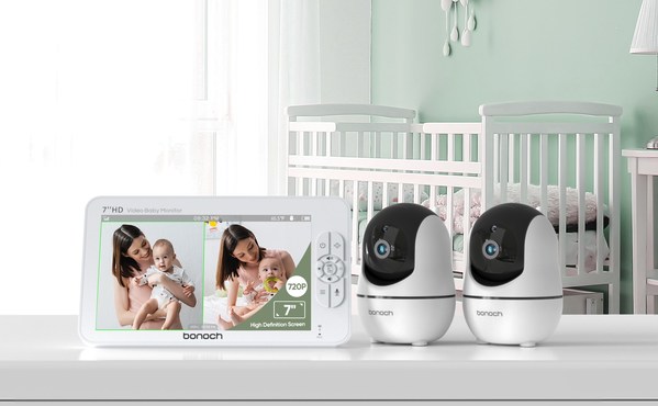 bonoch launched its latest 7-inch 720p dual-camera video baby monitor