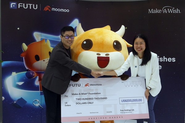 Futu Donates US$200,000 to Make-A-Wish Foundation to mark Futu's 10th Anniversary, moomoo SG to host visit to SuperPark for Singapore's Wish children