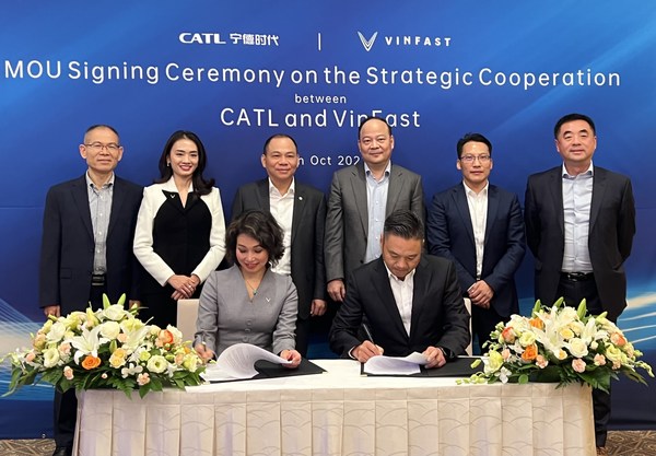 CATL과 VinFast, 글로벌 전략적 협력 계약 체결