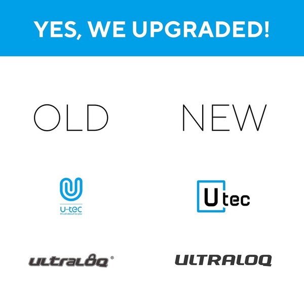 The Ultimate Smart lock brand - ULTRALOQ's and its inventor - U-tec's Logos Both Refreshed