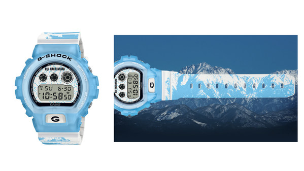 DW-6900RH ／Tali jam tangan dengan motif Pegunungan Tateyama