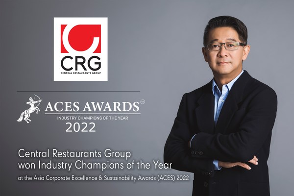 Central Restaurants Group đạt giải thưởng Các doanh nghiệp tiên phong của năm tại Giải thưởng Doanh nghiệp Xuất sắc và Bền vững châu Á (ACES) 2022