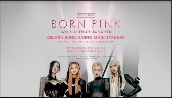 印尼首家線上旅行社(OTA) tiket.com已正式成為BLACKPINK世界巡演[BORN PINK]雅加達演唱會門票的銷售合作夥伴。