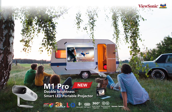 M1 Pro Smart Portable LED Projector entertainment on the go device