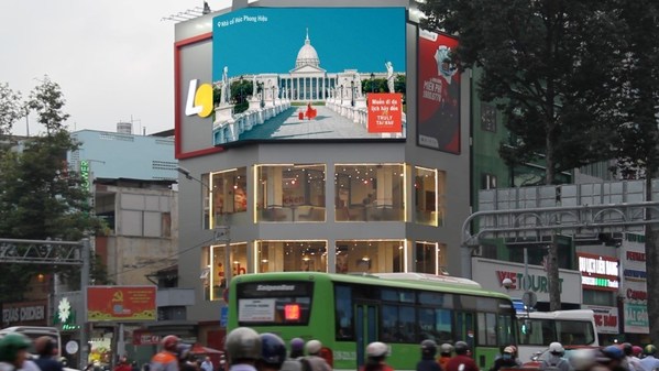The Ancient Capital promotional images of Tainan City shown at LOTTERIA building in Ho Chi Minh City