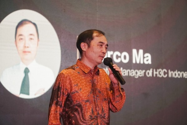 Sambutan dari General Manager, H3C Indonesia, Marco Ma