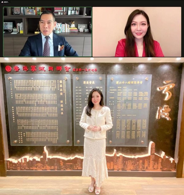 寧波市政協常委李本俊(左)接受鄧蓓佳的訪問(右及下)
