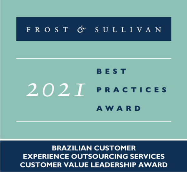 2021 Brazilian Customer Experience Outsourcing Services Customer Value Leadership Award