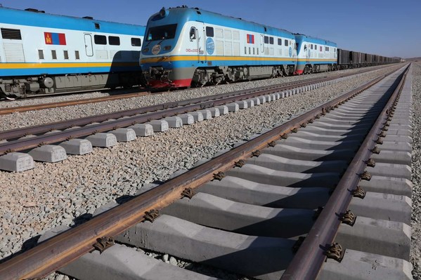 The new Zuunbayan-Khangi railway in Mongolia has now opened