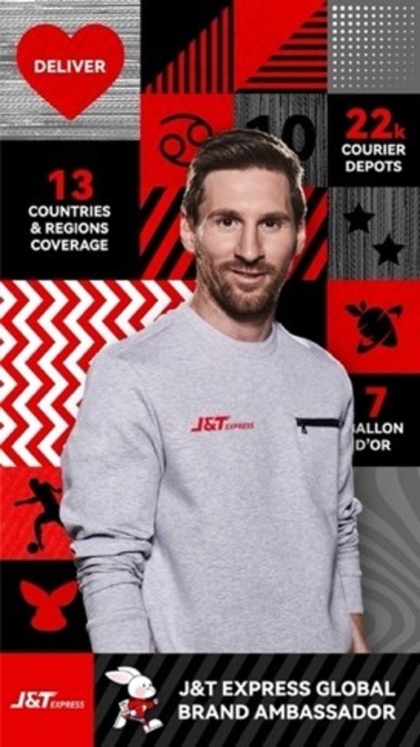 Lionel Messi trở thành Đại sứ thương hiệu toàn cầu của J&T Express