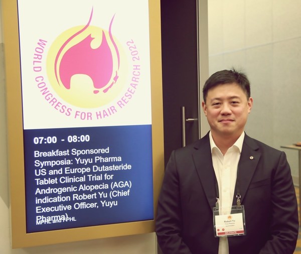 Robert Yu, CEO of Yuyu Pharma is presenting at the World Congress for Hair Research.