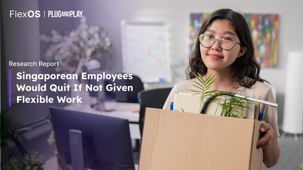 For Singaporean employees currently practicing hybrid work, 1 in 2 (52%) say they would quit their job if there were no longer an option for flexible work. (Image source: FlexOS)