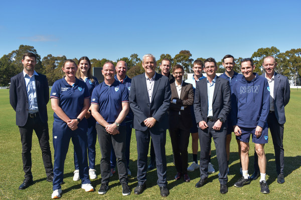 The Cricket Lab partnership was launched in Sydney at Cricket NSW's Cricket Central. Photo by Dave Lyall.
