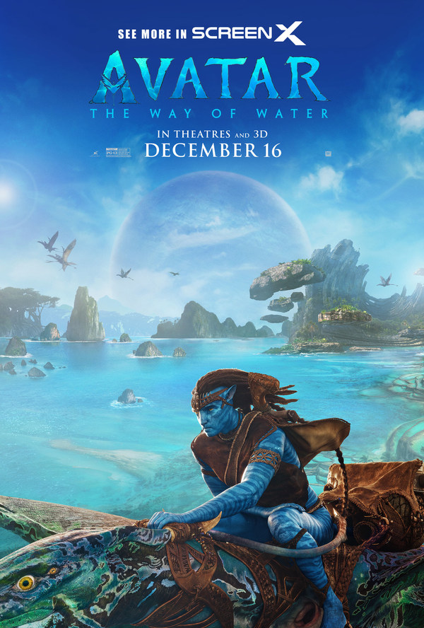 20th Century Studios, Lightstorm Entertainment and James Cameron's AVATAR: THE WAY OF WATER Dives Into Visually Immersive ScreenX and Multi-Sensory 4DX Theaters