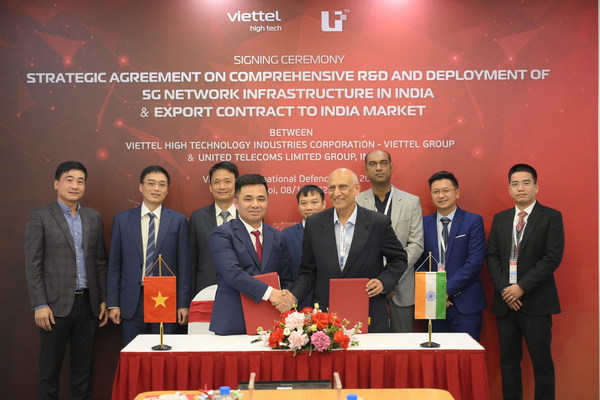 Viettel和UTL Group签署关于在印度全面研发和部署5G网络基础设施的战略协议