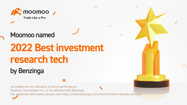 Moomoo wins Best Investment Research Tech at the Benzinga Global Fintech Awards