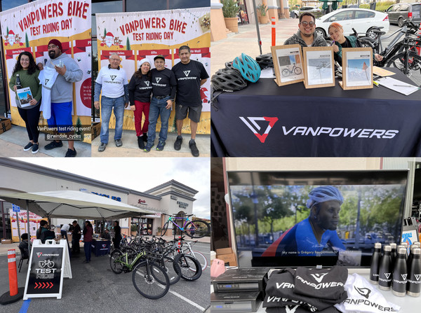 Vanpowers Bike Successfully Hosts Its First Christmastime Test Ride in California