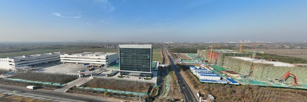 Photo shows the first county-level customs-designated site for inbound meat of China in Yangxin County