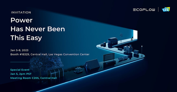 Power Has Never Been This Easy: EcoFlow to Showcase Four New Innovations at CES 2023